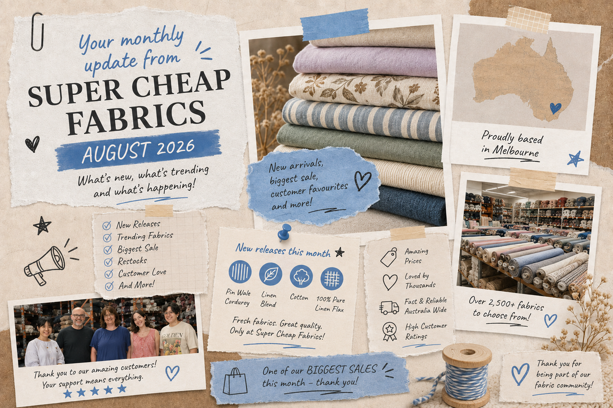 New Fabric Arrivals: August 2026 | Super Cheap Fabrics