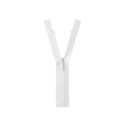 Invisible Zip - White - 45cm