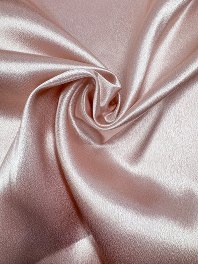 Peach Whip satin back crepe fabric
