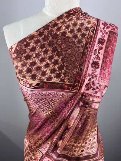 Designer Printed Lycra - Ornate Garden - 140cm