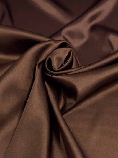 Brown satin deluxe fabric