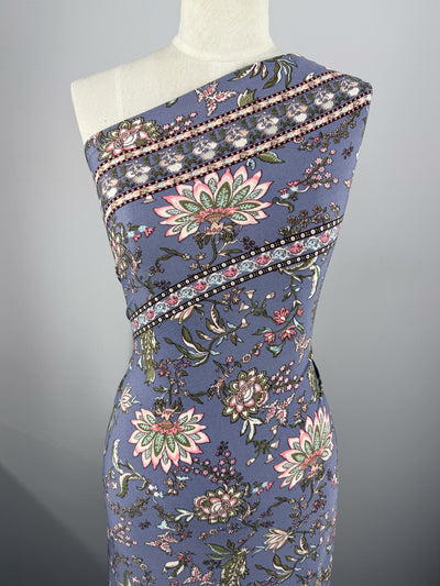 Printed Lycra - Lotus Trail - 145cm