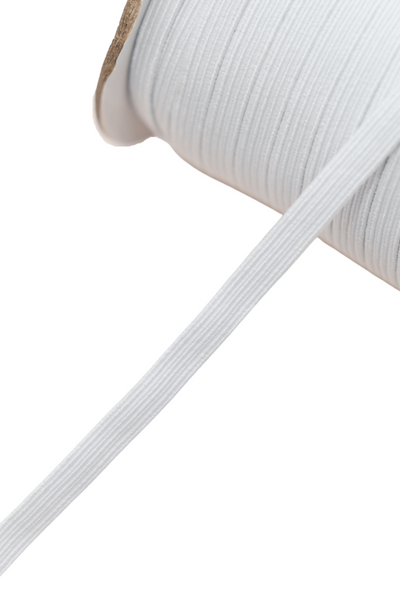 6mm Elastic - White