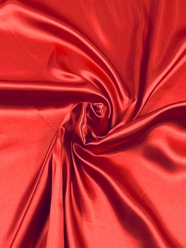Satin Deluxe - Flame Scarlet - 150cm - Super Cheap Fabrics